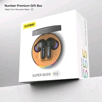 Number SuperBuds 555 with Dual Pair, 66H Battery, 32dB ANC|4Mic ENC|35ms Latency Gaming Bluetooth  (Grey Forest, True Wireless)