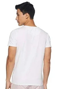 Half T-Shirt Round Neck For Men - L, White