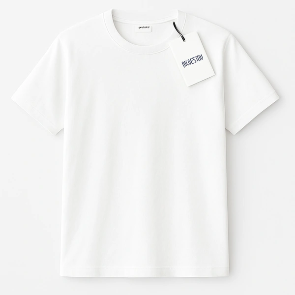 Half T-shirt Round Neck - XL, Black