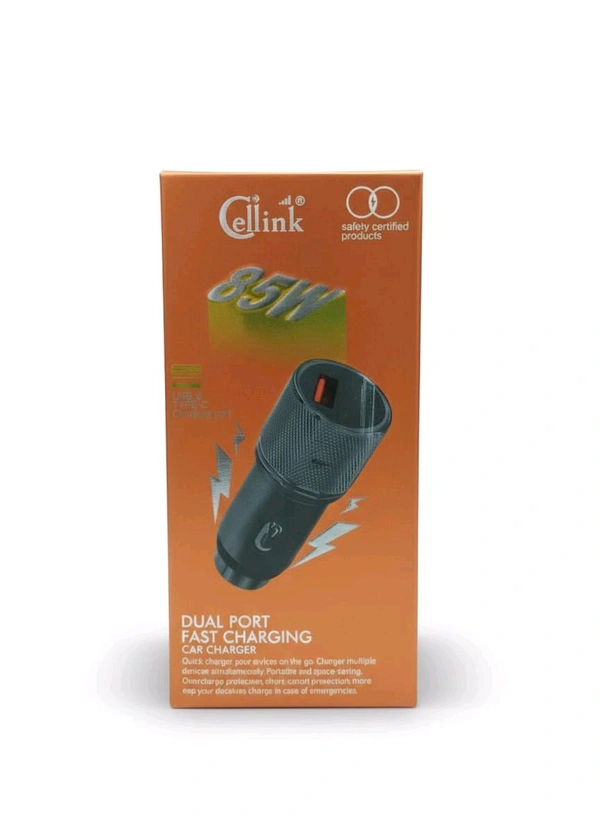 85 Watt Car Charger Usb With Cable 