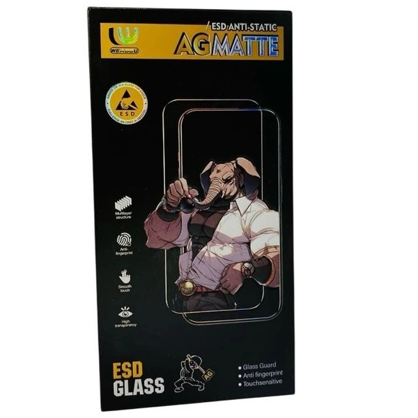 Weaddu AG Matte 6D Super Quality Tempered Glass - Regular, Red, iPhone 11