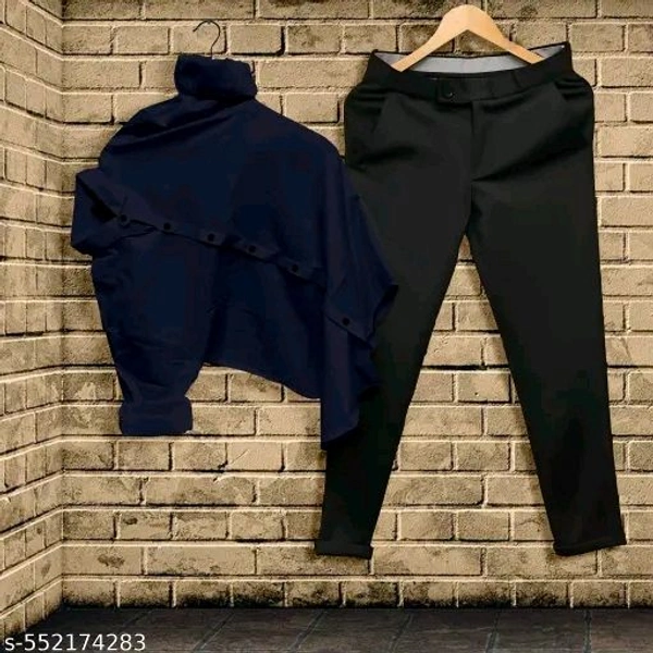 Formal Pant and Shirt Combo - Blue, M