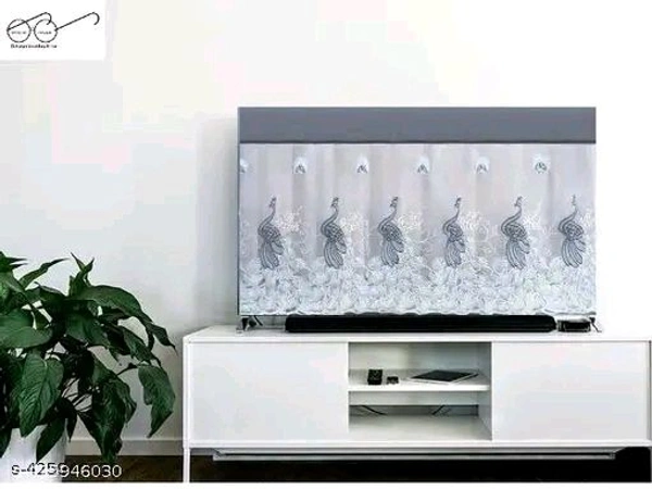 Trending Tv Curtains - White, 43 Inch