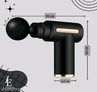 Portable Mini Massage gun| Rechargeable | 4 Head Attachments  - Black