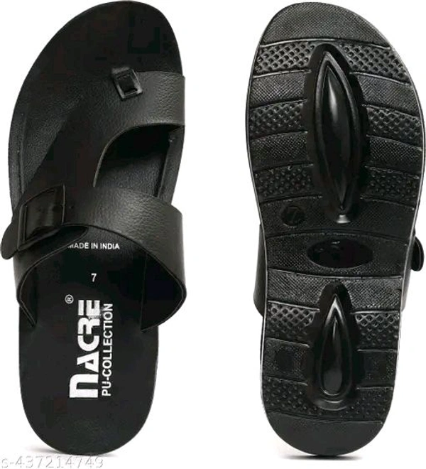 Casual daily Flip flops. attractive - Black, 7