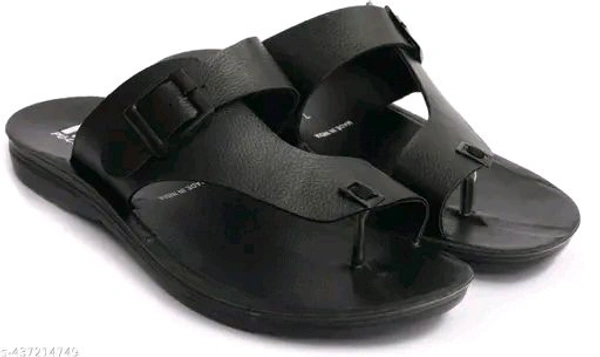 Casual daily Flip flops. attractive - Black, 8