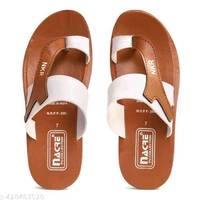 Multicolour Flip flops  - 7, Nutmeg Wood Finish