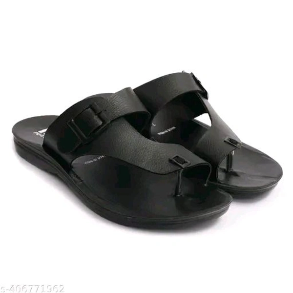 Black Flip Flops - Black, 7