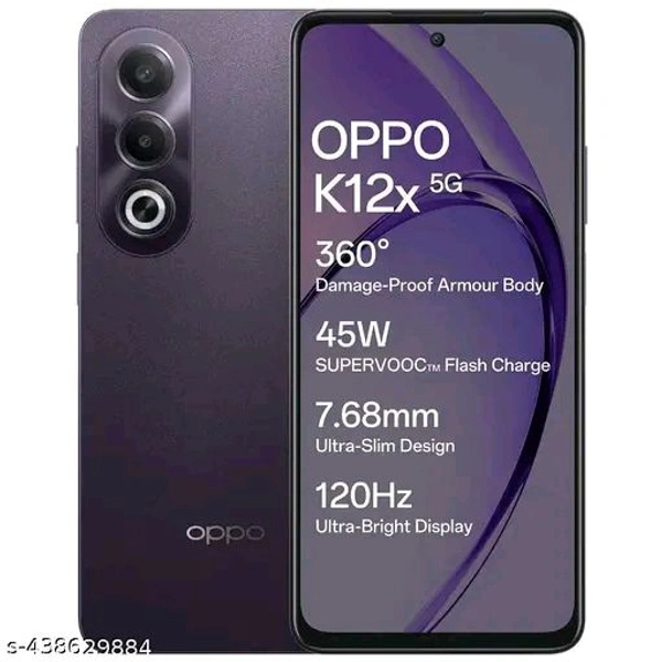 Oppo K12X 5G 6GB ram 128GB black And Blue - Black
