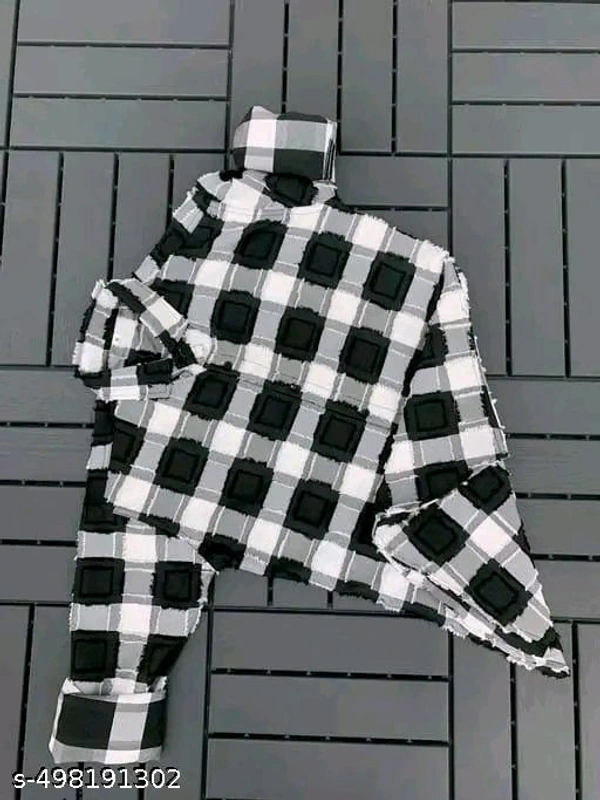 First Check shirt for mens - S