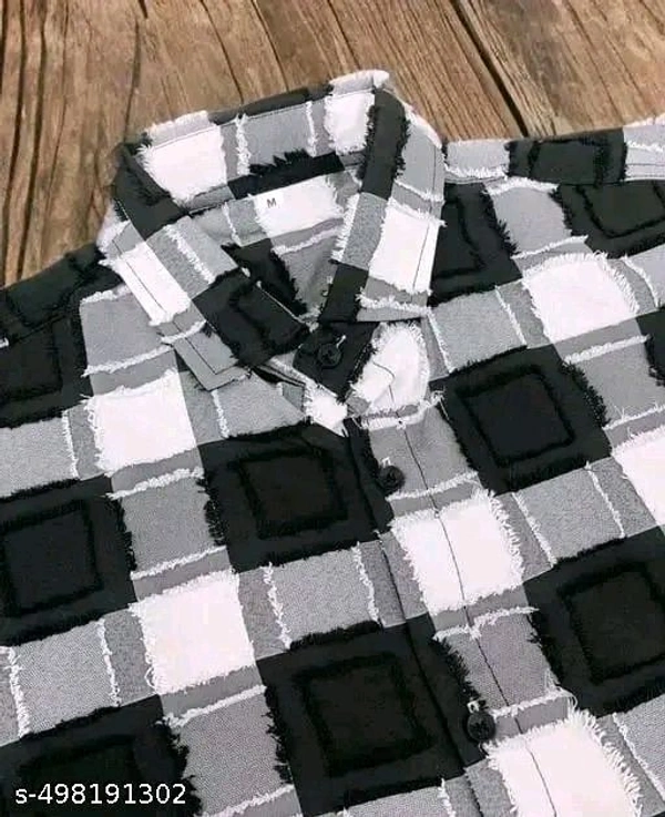 First Check shirt for mens - S