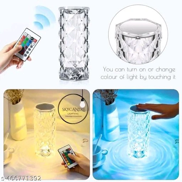 Touch Crystal Lamp 16RGB colour changing 