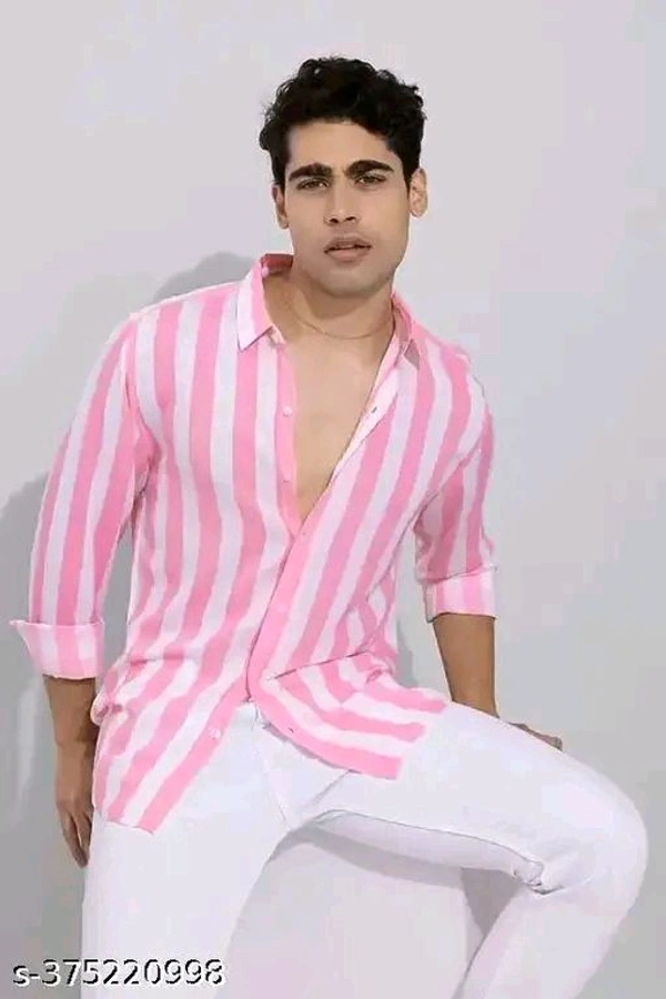 Multicolour Striped Shirts - Green, M