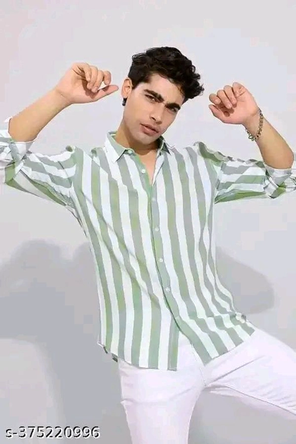 Multicolour Striped Shirts - Pink, XXL