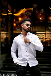 WAFFLE TEXTURE LONG SLEEVE SHIRT - XXL