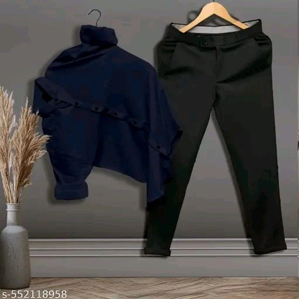 Multicolour Shirt And Pant Combo Set FOR MEN - Navy Blue, M