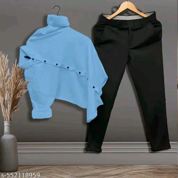 Multicolour Shirt And Pant Combo Set FOR MEN - Navy Blue, XL