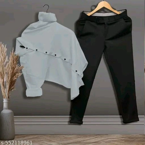 Multicolour Shirt And Pant Combo Set FOR MEN - Gray, XXL