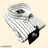 STRIPED Shirts For Men - Navy Blue, XXXL