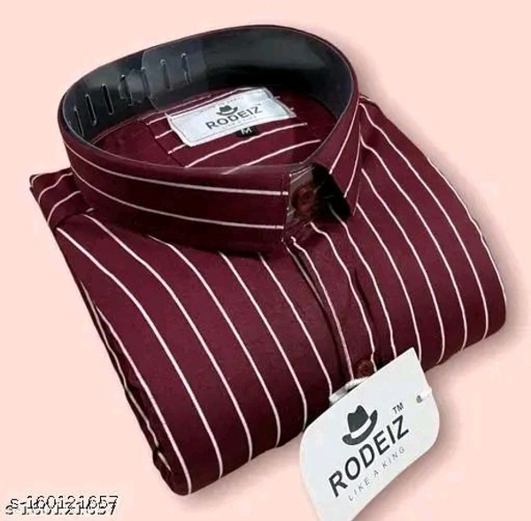 STRIPED Shirts For Men - Red, XXXL