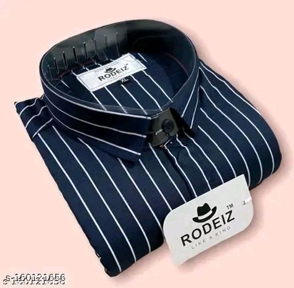 STRIPED Shirts For Men - White, XXXL