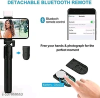 3 in 1 Selfie stick With remove tripod With LED light