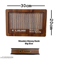 Catalog Name:*Fancy Kids Money Banks*
Material: Wood
Type: Handicraft Piggy Bank
Battery Required: No
Battery Included: No
Recommended Age: Above 4-6 Years
Net Quantity (N): 1