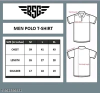 Men Polo Neck T-shirt || Regular T-shirt For Men - L