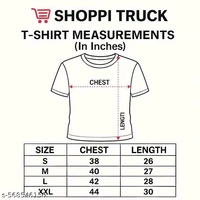 Men Printed Typography Round Nack T-shirt  - XL