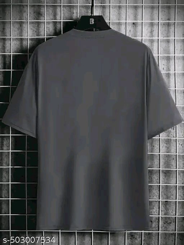 Back Printed Round Neck Oversized Tshirt  - Dorado, M