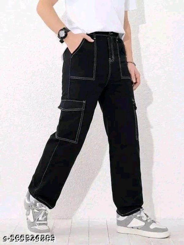 Black Jeans Bell Bottom Pant - 28