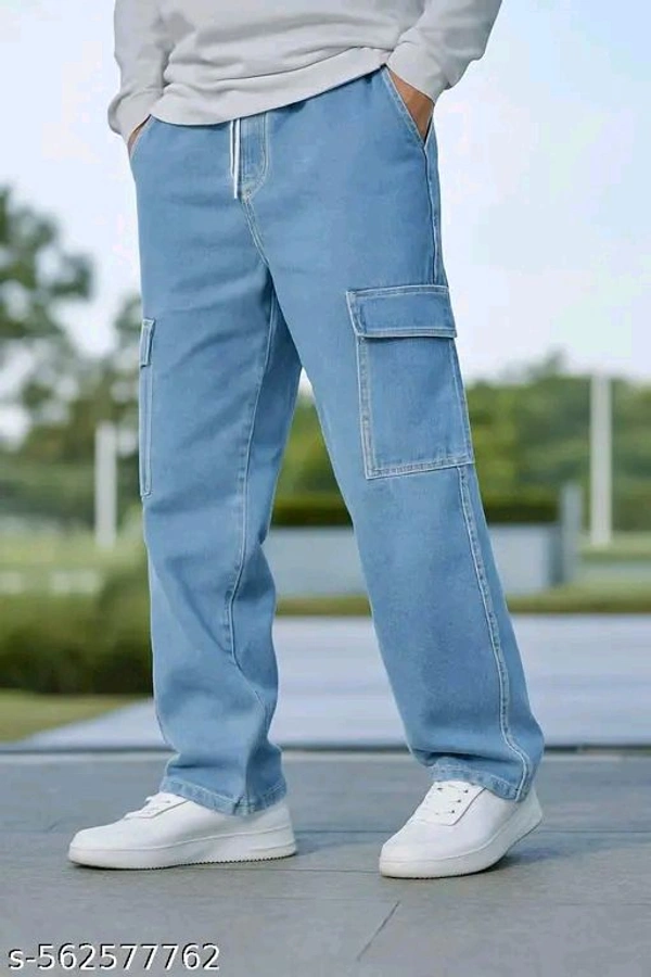 Premium Quality Cargo Jeans  - 28