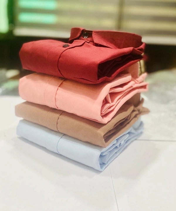 Plain Shirts For Men - 4 Pc Combo Stylish & Comfortable - S-36
