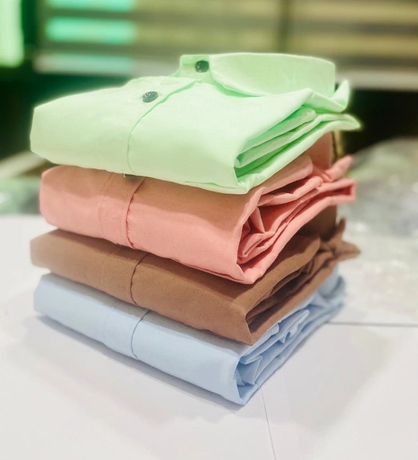 Plain Shirts For Men - 4 Pc Combo Stylish & Comfortable - S-36