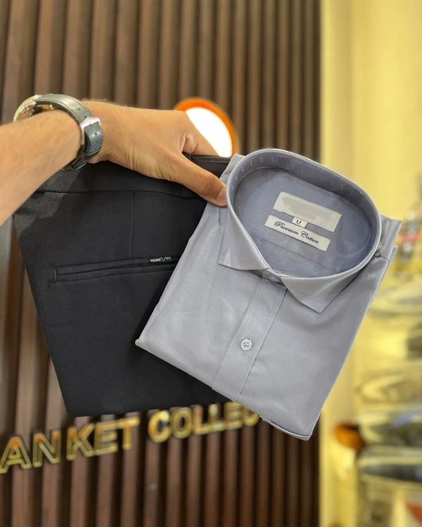 Formal plain Shirt Pant Combo – Timeless Style And Comfort - 36, L-40