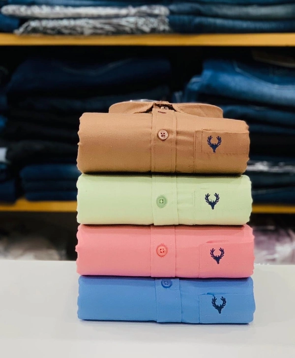 Plain Shirts For Men - 4 Pc Combo Stylish & Comfortable - S-36