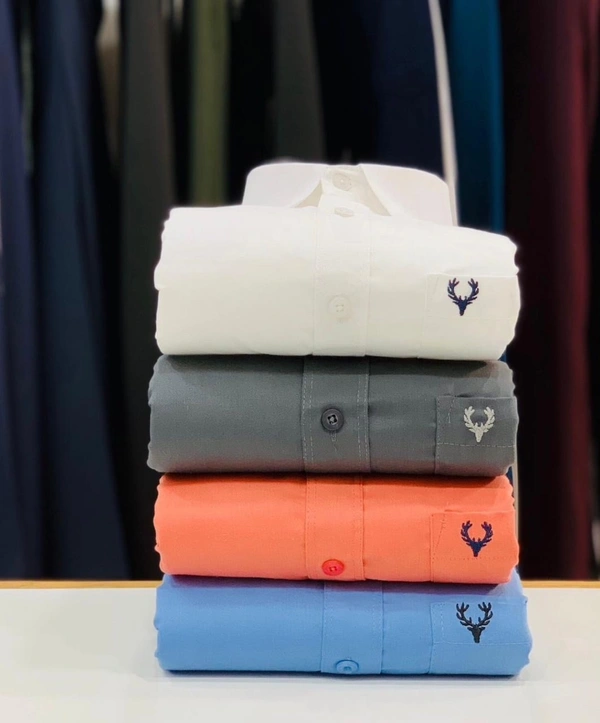 Plain Shirts For Men - 4 Pc Combo Stylish & Comfortable - S-36