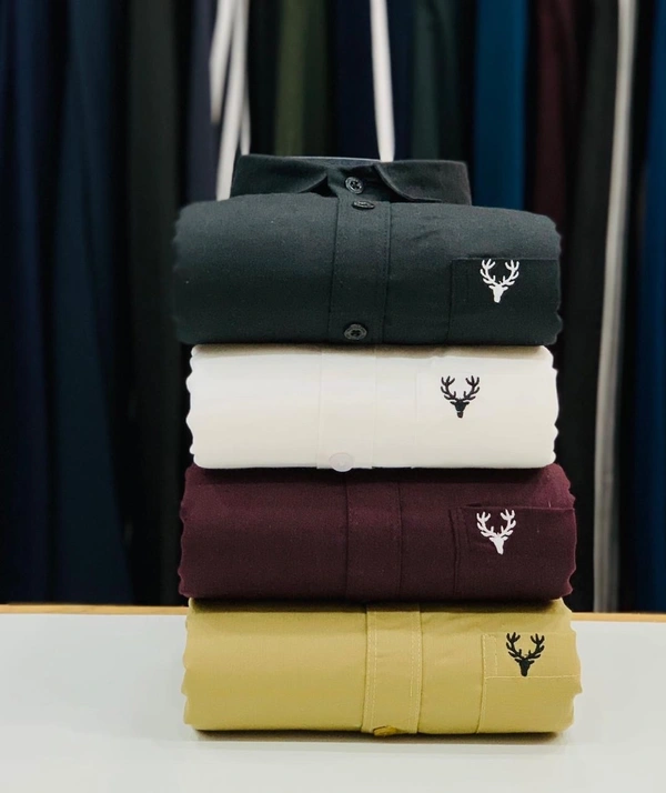 Plain Shirts For Men - 4 Pc Combo Stylish & Comfortable - S-36