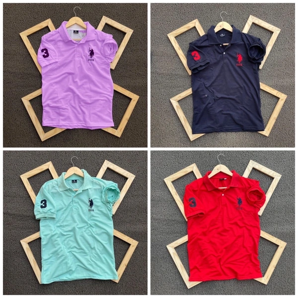 Polo Men's Plain T- Shirt Combo - Pack Of 4 | Premium Cotton | Casual Wear - S-36