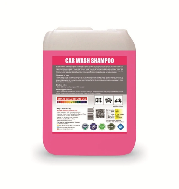 Rotex Car Wash Shampoo  - free, pink