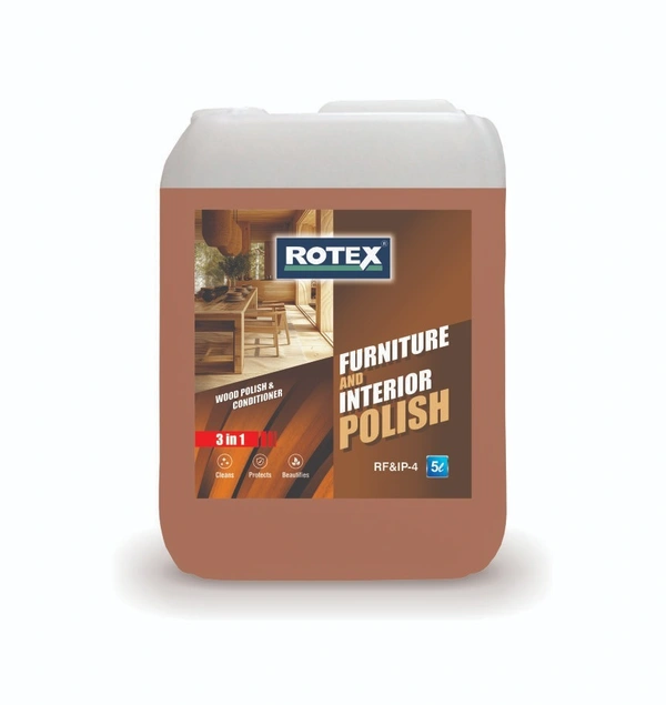 Rotex Furniture & Interior Polish 5 Litre - free, brown