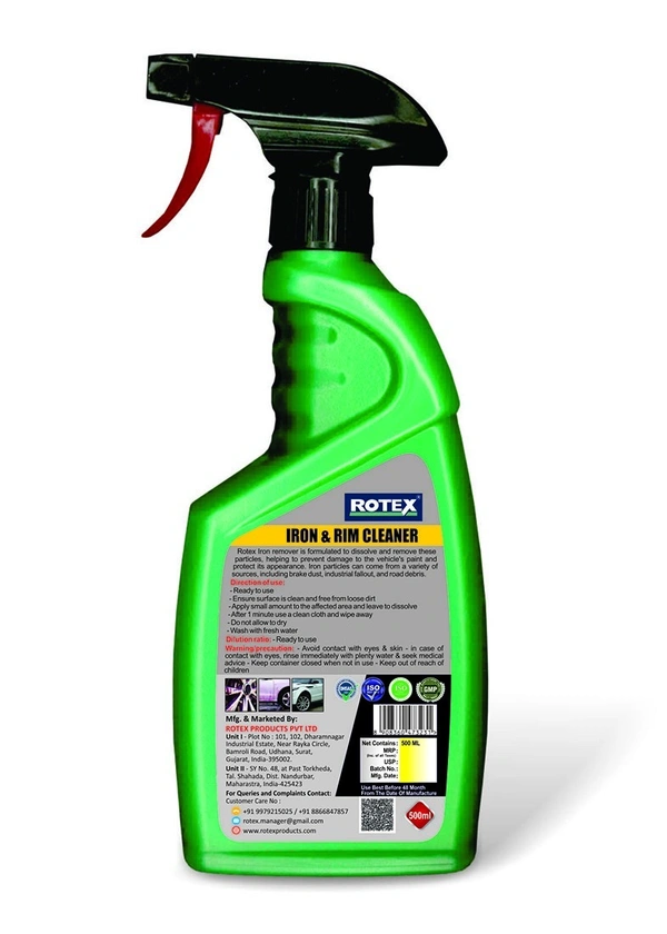Rotex Iron Rim Cleaner 500 ml Spray  - free, green
