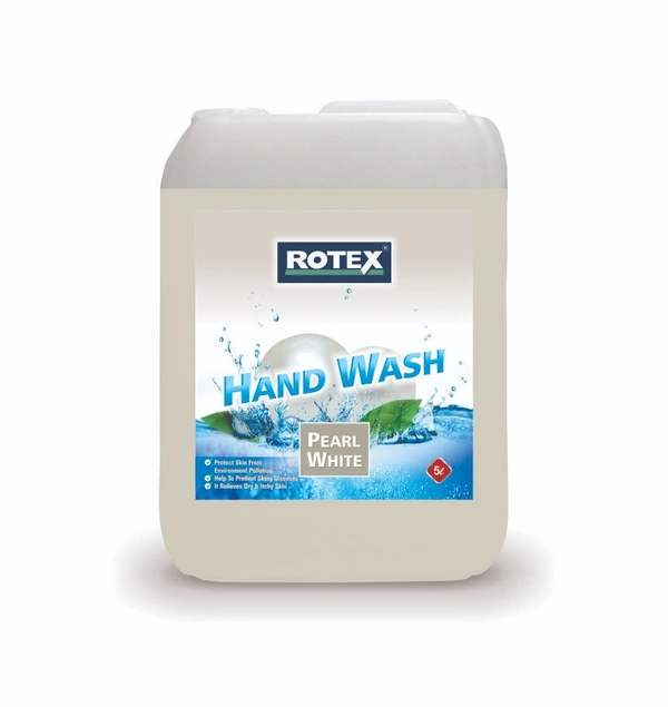Rotex Pearl White Hand Wash 5 Litre - free, white