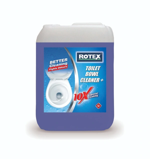 Rotex Toilet Bowl Cleaner Plus (5 Litre) - free, blue