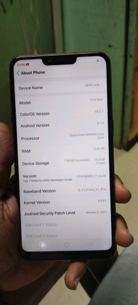 Oppo A3s 2 Gb Ram 16gb Memory 