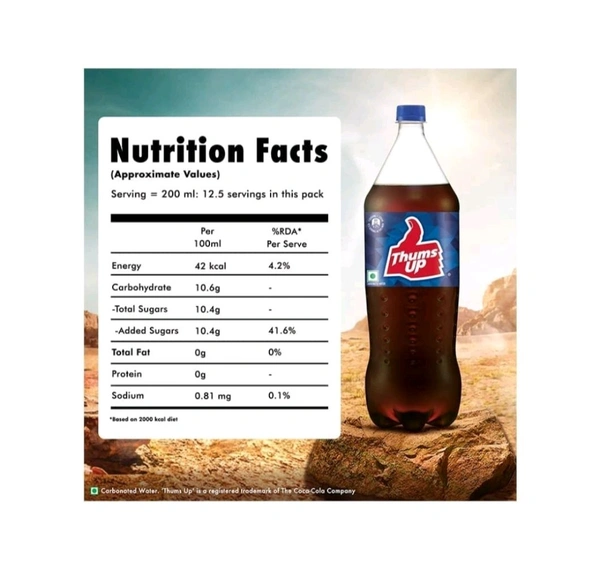 Coca-Cola. Thums up - 2 Ltr. - .