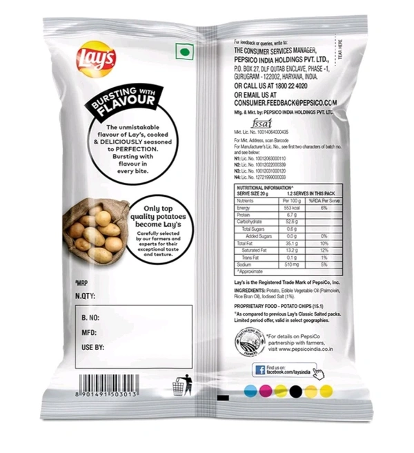 Frito-Lay. Lays Chile limón - 48 gm.