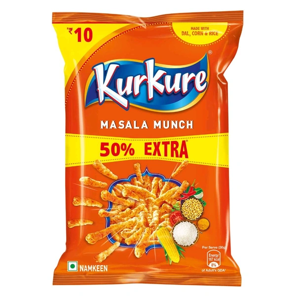 PepsiCo. Kurukure Munch Masala - 38 gm.