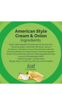 Frito-Lay. Lays American Style Cream & Onion - 48gm.