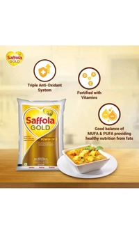 Saffola. Saffola gold Refind Oil - 1 Ltr.